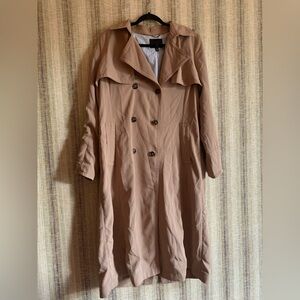 Banana Republic Trench Coat Brown Long Winter Jacket Outerwear Clothing Size L